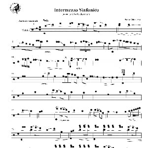 小提琴谱 | Intermezzo Sinfonico