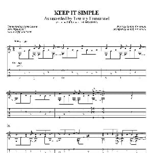 tommy emmanuel keep it simple 吉他谱