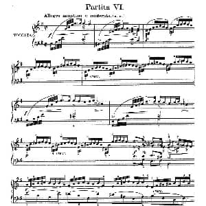 Six Partitas BWV 825 830 钢琴谱 约翰 塞巴斯蒂安 巴赫 J.S.Bach,