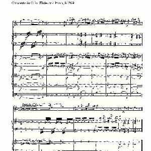 C调长笛与竖琴协奏曲, K.299 二