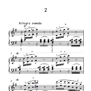 车尔尼钢琴八度练习曲 553 钢琴谱