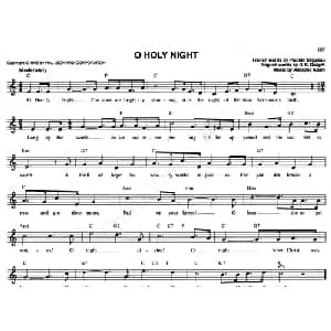 O HOLY NIGHT_外国歌谱