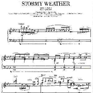 100首欧美流行歌曲钢琴独奏 STORMY WEATHER 钢琴谱