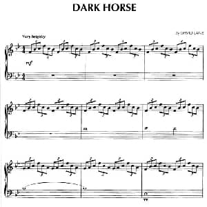 Dark Horse 钢琴谱 大卫.蓝兹