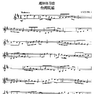 趣味练习曲 台湾民谣