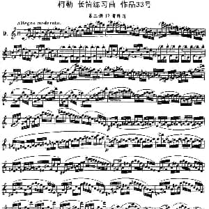 长笛曲谱 | 柯勒长笛练习曲作品33号 第二册 9 埃内斯托 柯勒 ERNESTO KOEHLER