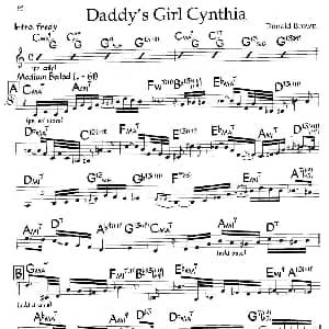 Daddy's Girl Cynthia 钢琴谱