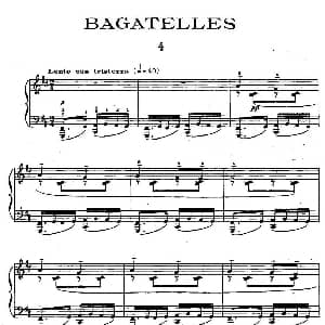 Ten Bagatelles Op.5 钢琴谱 亚历山大 齐尔品 Alexander Tcherepnin