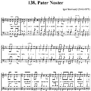Pater noster 钢琴谱
