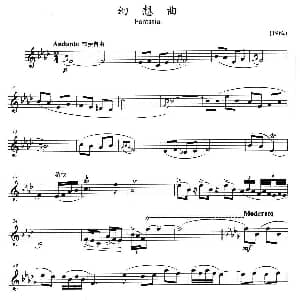 长笛曲谱 | 幻想曲 方定昊编曲版 方定昊编曲