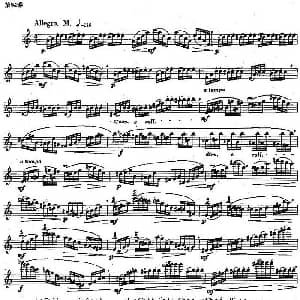 长笛曲谱 | 长笛练习曲100课之第94课 节奏与运指练习曲