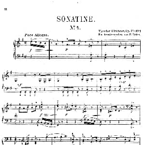 Five Sonatinas Op.70 钢琴谱 狄奥多 柯希纳