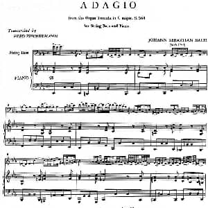 ADAGIO 大提琴 钢琴伴奏 巴赫