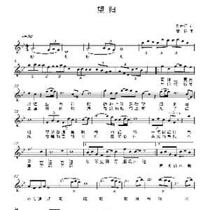 望归_歌曲简谱_词曲:刘宏远 曹蓉