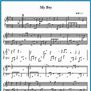 My Boy_歌曲简谱_词曲: 歌声飞翔