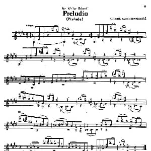 Preludio 吉他谱 奥古斯汀 巴里奥斯 曼戈雷 Agustin Barrios Mangore