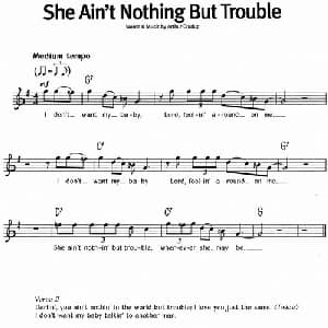 蓝调音乐:She Ain't Nothing But Trouble_外国歌谱