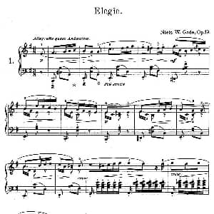 Akvareller Op.19 钢琴谱 尼尔斯 威廉 加德 Niels Wilhelm Gade