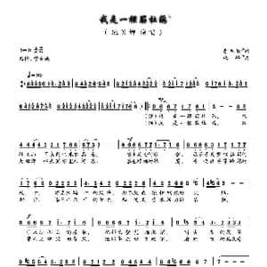 我是一棵簕杜鹃_歌曲简谱_词曲:李旦明 姚峰