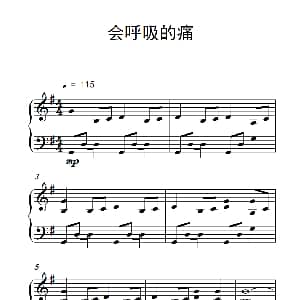 会呼吸的痛 钢琴谱