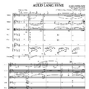 AULD LANG SYNE 友谊地久天长 小型乐队谱