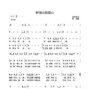 钟南山你是山_歌曲简谱_词曲:孙国良 袁霞