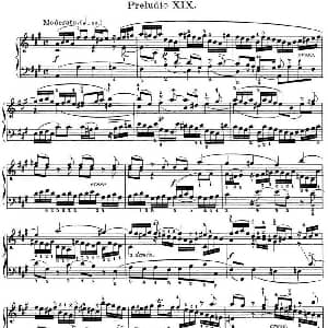 巴赫 平均律钢琴曲集 第一卷 之前奏曲 钢琴谱 巴赫