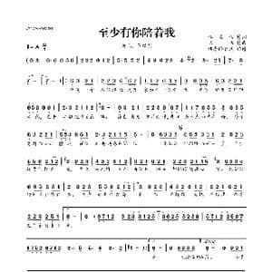 至少有你陪着我_歌曲简谱_词曲:李清仪 陈伟