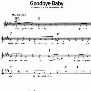 蓝调音乐:Goodbye Baby_外国歌谱