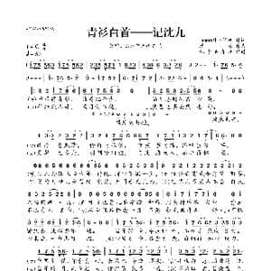 青衫白首 记沈九_歌曲简谱_词曲:lemon叶色阑珊 纱朵