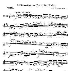 小提琴谱 | 开塞 KAYSER 36首小提琴练习曲之31