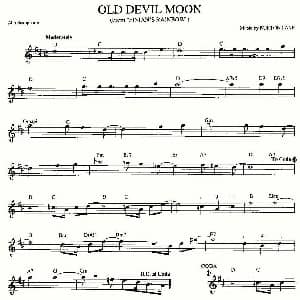 萨克斯谱 | OLD DEVIL MOON