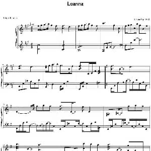 Loanna 钢琴谱 Yiruma作曲 SilverRay制谱
