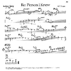 Re:Person I Knew 钢琴谱