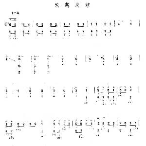 琵琶谱 | 天鹅反掌