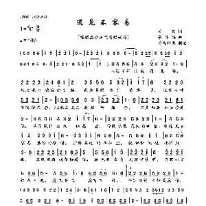 遇见不容易_歌曲简谱_词曲:刘爽 李悠扬