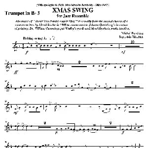 XMAS SWING 第三降B小号分谱