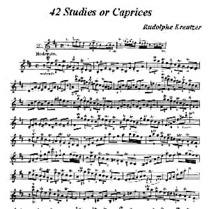 小提琴谱 | 42首练习曲或隨想曲之21 克莱采尔