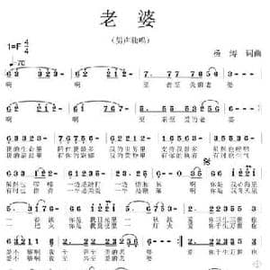 老婆_民歌简谱_词曲:杨涛 杨涛