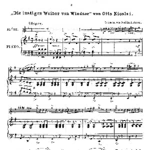 长笛曲谱 | Opern Transcriptionen.Op.45 4 长笛 钢琴伴奏