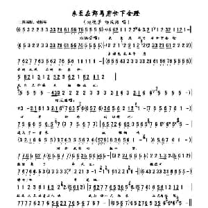 京剧谱 | 洪羊洞 全本唱段伴奏谱 来至在郡马府忙下金蹬 赵德芳 杨延昭唱段 仰天笑记谱