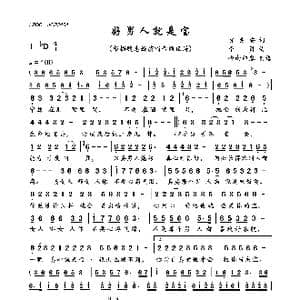 好男人就是宝_歌曲简谱_词曲:贺灵安 李勇