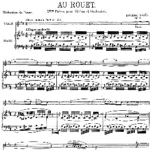 小提琴谱 | 伊萨伊作品集 Au Rouet 小提琴 钢琴伴奏 伊萨伊