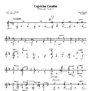 Albeniz Cap Catalan 吉他谱 ​伊萨克 阿尔贝尼斯