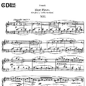 18 Short Pieces 钢琴谱 赛扎尔 弗兰克