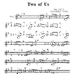 Two of us_歌曲简谱_词曲: 久石让