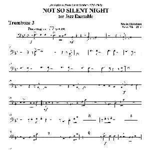 NOT SO SILENT NIGHT 第三长号分谱
