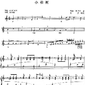 电子琴谱 | 小松树 傅晶 李伟才曲 陈方