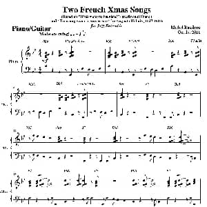 Two French Xmas Songs 钢琴谱