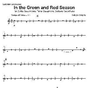 萨克斯谱 | In the Green and Red Season 上低中音萨克斯分谱